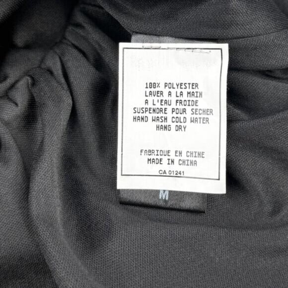 STORIA Metallic Silver Ruffle Baby Doll Top Sz Medium - Picture 4 of 6